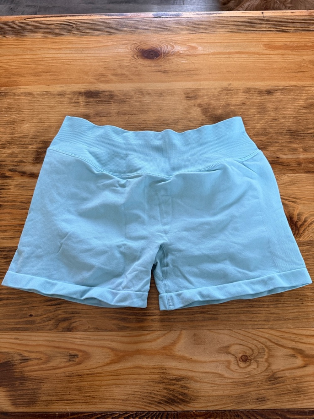 Yeoreo Softhue Light Blue Bum Scrunch Shorts